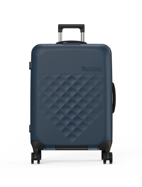Medium Checked Spinner Suitcase - Rollink